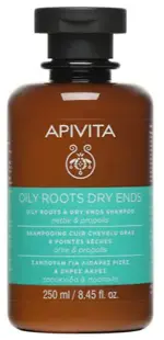 Apivita Шампунь балансирующий жирные корни и сухие кончики с крапивой и прополисом, шампунь, 250 мл, 1 шт. фото