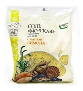 Грин Пром Соль морская природная с маслом лимона, соль для ванн, 1 кг, 1 шт. фото
