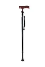 Трость телескопическая с ортопедической пластиковой ручкой AMCT25 BK, 1 шт, черная фото 2