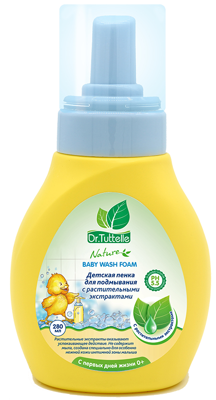 Dr. Tuttelle Пенка детская для подмывания, пенка, 280 мл, 1 шт. фото