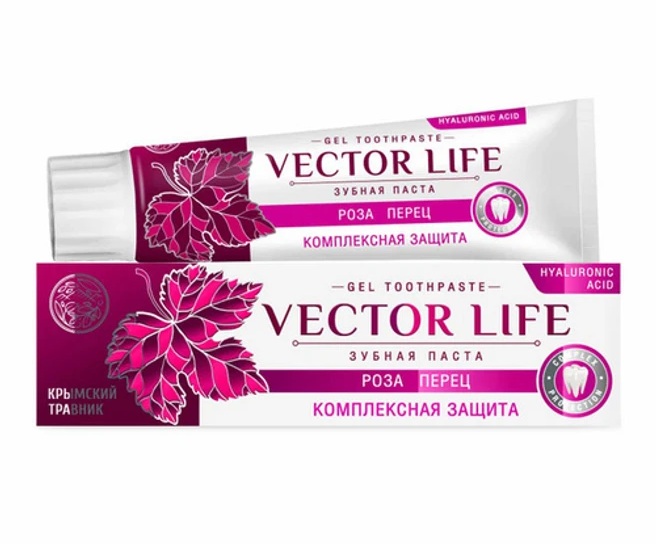 Крымский Травник VECTOR LIFE Зубная паста Комплексная защита, паста зубная, 100 г, 1 шт. фото