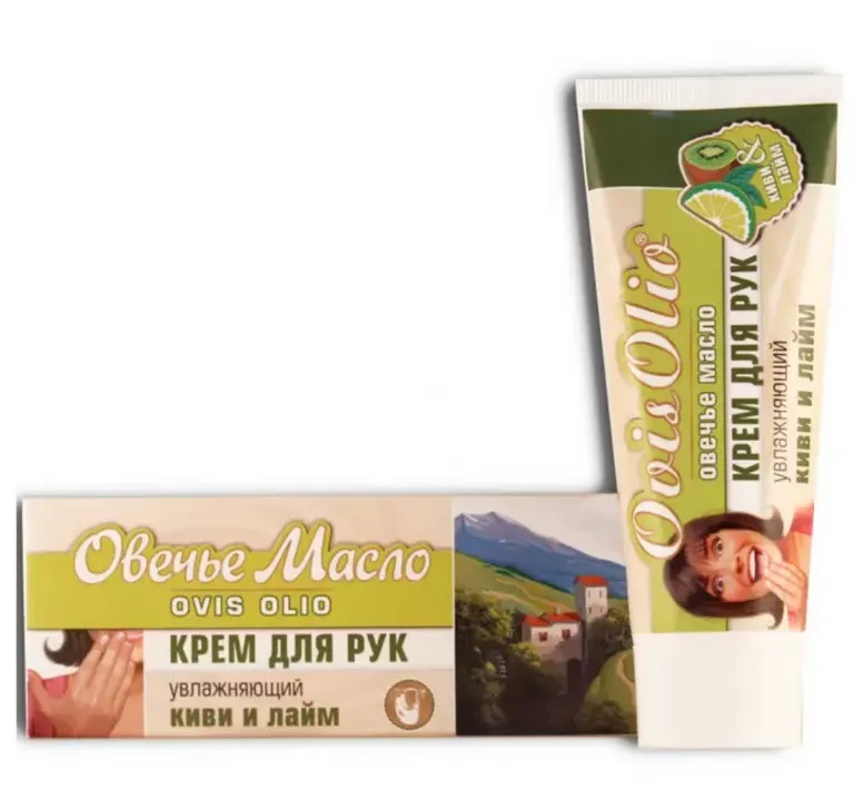 Овечье масло ovis olio крем для рук, крем для рук, 70 мл, 1 шт, киви + лайм фото