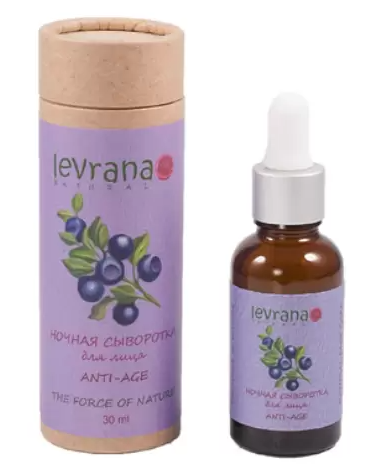 Levrana Сыворотка дневная для лица Anti-age, 30 мл, 1 шт, черника фото