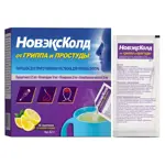 Новэксколд, 325 мг+10 мг+20 мг+50 мг, порошок для приготовления раствора для приема внутрь, 22 г, 10 шт, лимон фото