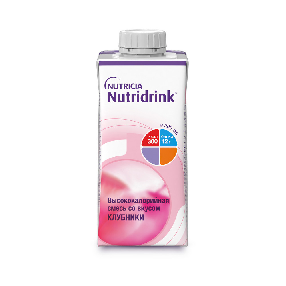Nutridrink, жидкость для приема внутрь, 200 мл, 1 шт, клубника фото