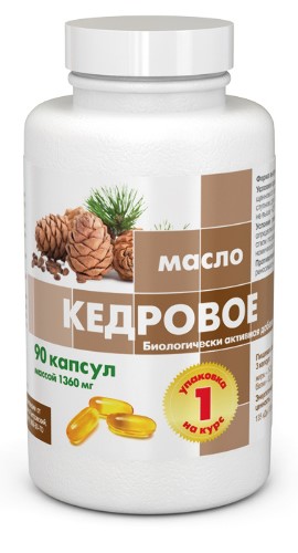 RealCaps Кедровое масло, капсулы, 90 шт. фото