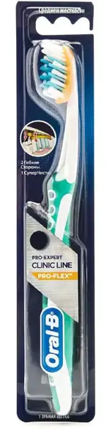 Oral-B ProExpert Clinic Line Pro-Flex 38 Зубная щетка, щетка зубная, 1 шт, средней жесткости фото
