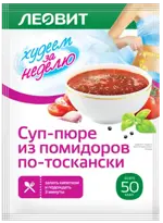 Леовит Худеем за неделю Суп-пюре из помидоров по-тоскански, 20 г, 1 шт. фото
