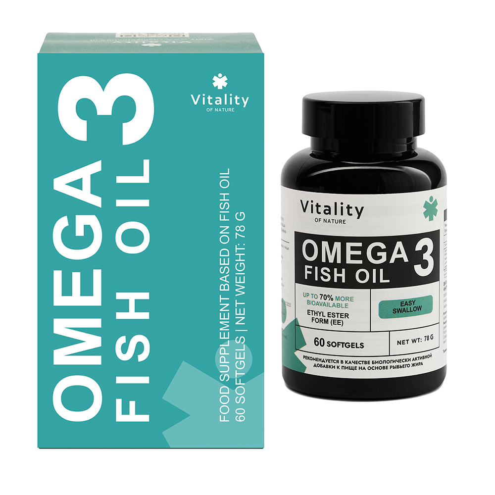 Vitality Омега-3, 950 мг, капсулы, 60 шт. фото