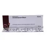 Эзомепразол-Виал, 20 мг, таблетки, покрытые кишечнорастворимой оболочкой, 28 шт. фото