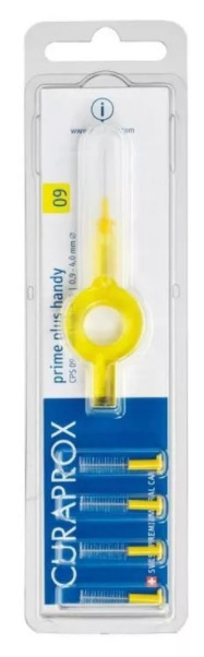 Curaprox CPS 09 Набор 5 ершиков с держателем, 5 шт, желтого цвета фото