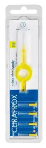 Curaprox CPS 09 Набор 5 ершиков с держателем, 5 шт, желтого цвета фото