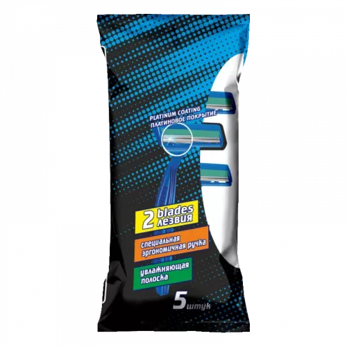 Станок бритвенный одноразовый с увлажняющей полоской, 5 шт. фото