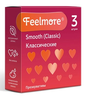 Feelmore презервативы, презерватив, 3 шт, классические фото