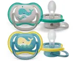 AVENT Ultra Air Animals Пустышка силиконовая ортодонтическая с футляром, 18+ месяцев, 2 шт, арт. SCF349/24 фото 2
