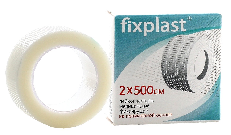Fixplast Лейкопластырь фиксирующий, 2 см х 500 см, лейкопластырь, 1 шт, полимерная основа фото