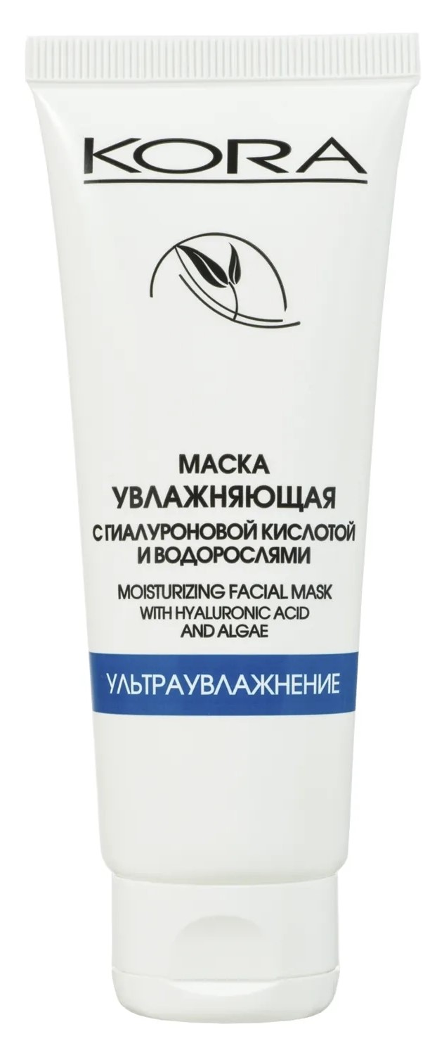 Kora Маска увлажняющая с гиалуроновой кислотой и водорослями, маска для лица, 100 мл, 1 шт. фото