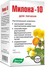 Милона-10 для печени, 0.5 г, таблетки, 100 шт. фото