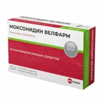 Моксонидин Велфарм, 0.4 мг, таблетки, покрытые пленочной оболочкой, 14 шт. фото