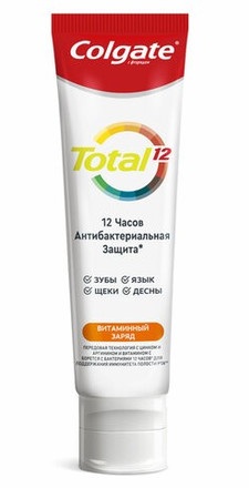 Colgate Total 12 Витаминный заряд, паста зубная, 100 мл, 1 шт. фото