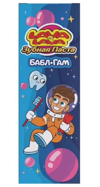 Lava Lava Зубная паста для детей 6-14 лет, паста зубная, 50 мл, 1 шт, бабл гам фото
