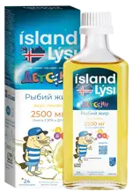 Lysi Омега-3 Рыбий жир, 2500 мг, жидкость для приема внутрь, 240 мл, 1 шт, лимон, детский фото