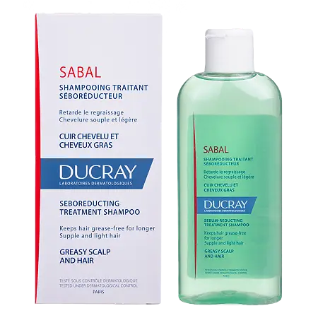 Ducray Sabal Шампунь себорегулирующий, шампунь, 200 мл, 1 шт, для жирных волос фото