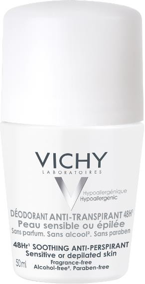 Vichy Deodorants дезодорант шариковый  для чувствительной кожи 48 ч, 50 мл, 1 шт, део-ролик фото