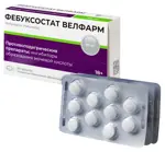 Фебуксостат Велфарм, 80 мг, таблетки, покрытые пленочной оболочкой, 30 шт. фото 2