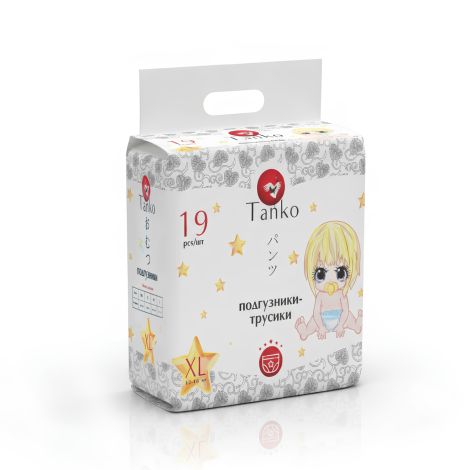 Tanko подгузники-трусики для детей, XL, 19 шт, 12-18 кг фото