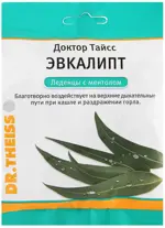 Доктор Тайсс Леденцы с витамином С, леденцы, 50 г, 1 шт, эвкалипт + ментол фото