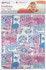 Клинса Кидс Клеенка подкладная с ПВХ покрытием, 1 м х 1.4 м, 1 шт, с рисунком фото