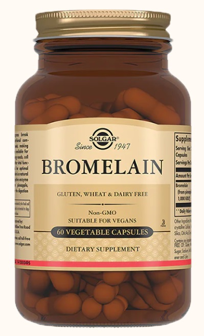 Solgar Бромелайн, капсулы, 60 шт. фото