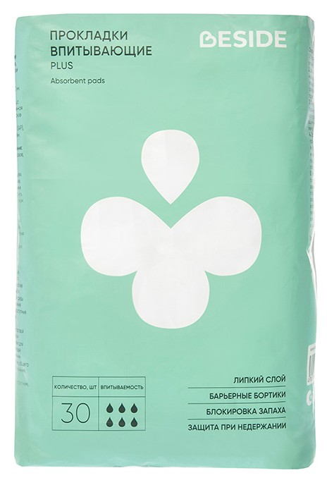 Beside Plus Прокладки урологические, 30 шт, 6 капель фото