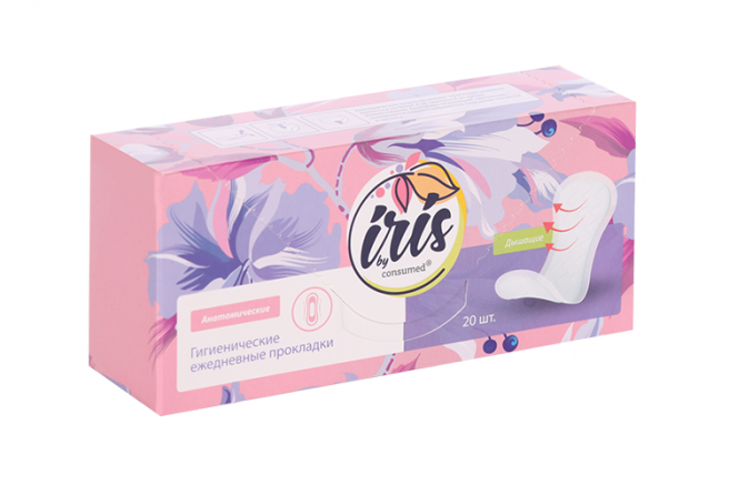 Iris by Consumed Прокладки анатомические ежедневные женские, прокладки гигиенические, 20 шт. фото