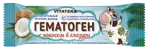 Витатека Гематоген, плитка, 40 г, 1 шт, с кокосом в шоколадной глазури фото