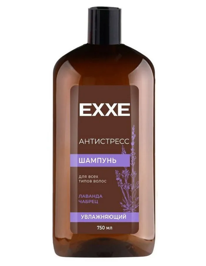 EXXE Шампунь увлажняющий Антистресс, шампунь, 750 мл, 1 шт, для всех типов волос фото