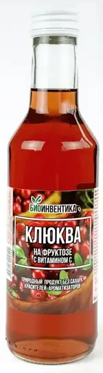 Клюква на фруктозе сироп, сироп, 250 мл, 1 шт. фото