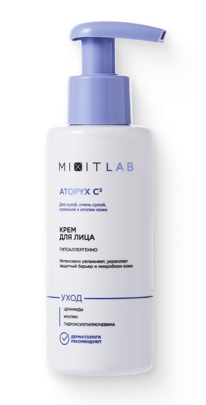 Mixit lab Atopyx C3 крем для лица увлажняющий легкий для сухой и очень сухой кожи, крем, 150 мл, 1 шт. фото