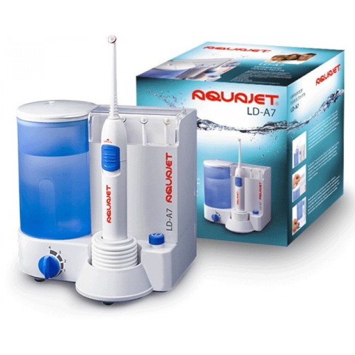 Ирригатор полости рта AQUAJET LD-A7, 4 режима работы, 500 мл, 1 шт, 4 насадки фото