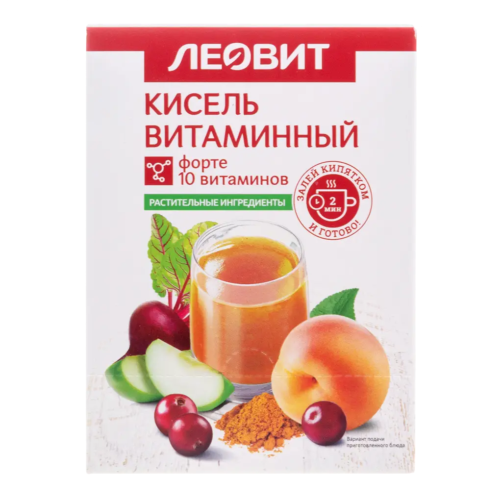 Леовит Кисель витаминный форте, 20 г, 1 шт. фото