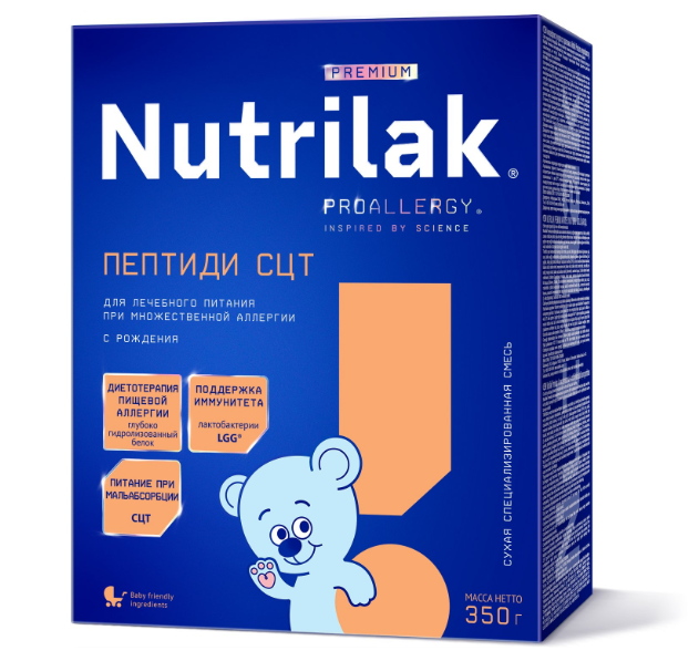 Nutrilak Premium Пептиди СЦТ, смесь молочная сухая, 350 г, 1 шт. фото