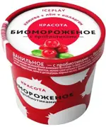 Десант Здоровья Биомороженое Актив+ коллаген, лен, клюква, 45 г, 1 шт. фото