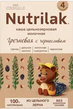 Nutrilak Premium Procereals каша гречневая, 4+ мес, каша детская молочная, 200 г, 1 шт, чернослив фото