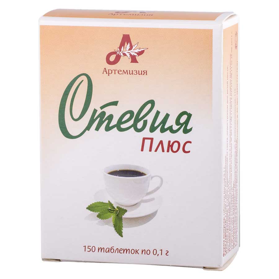 Стевия плюс, 100 мг, таблетки, 150 шт. фото