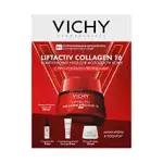 Vichy Liftactiv Collagen Specialist Крем дневной 50 мл + Ночной крем 15 мл + Сыворотка 4 мл + Флюид для лица SPF50 3 мл, набор, 1 шт. фото