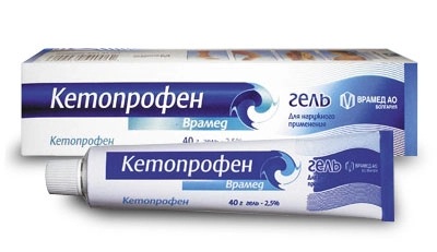 Кетопрофен Врамед, 2.5%, гель для наружного применения, 40 г, 1 шт. фото