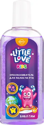 Little love ополаскиватель для полости рта, ополаскиватель полости рта, 300 мл, 1 шт, бабл гам фото