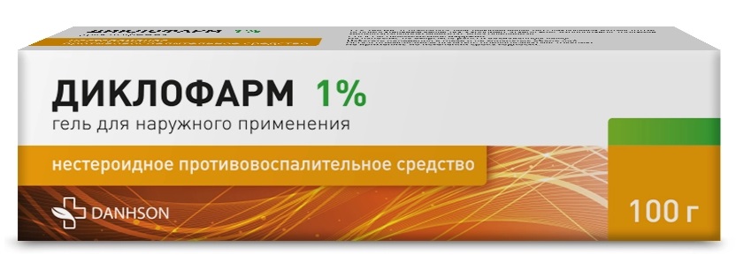 Диклофарм, 1%, гель для наружного применения, 100 г, 1 шт. фото