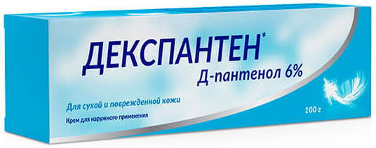 Декспантен крем для поврежденной кожи, 6%, крем для наружного применения, 100г, 1 шт. фото